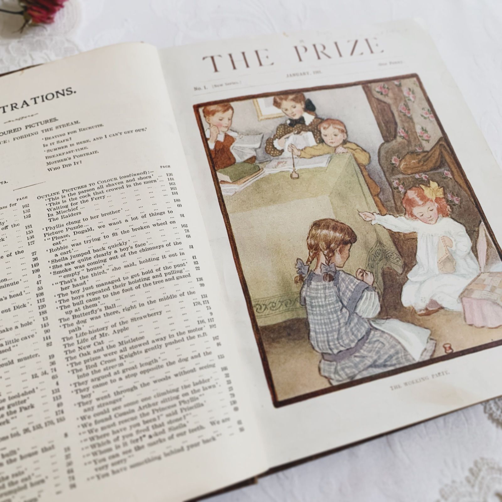 1911-1912年 英国アンティーク児童書-カラー&モノクロ挿絵を眺める