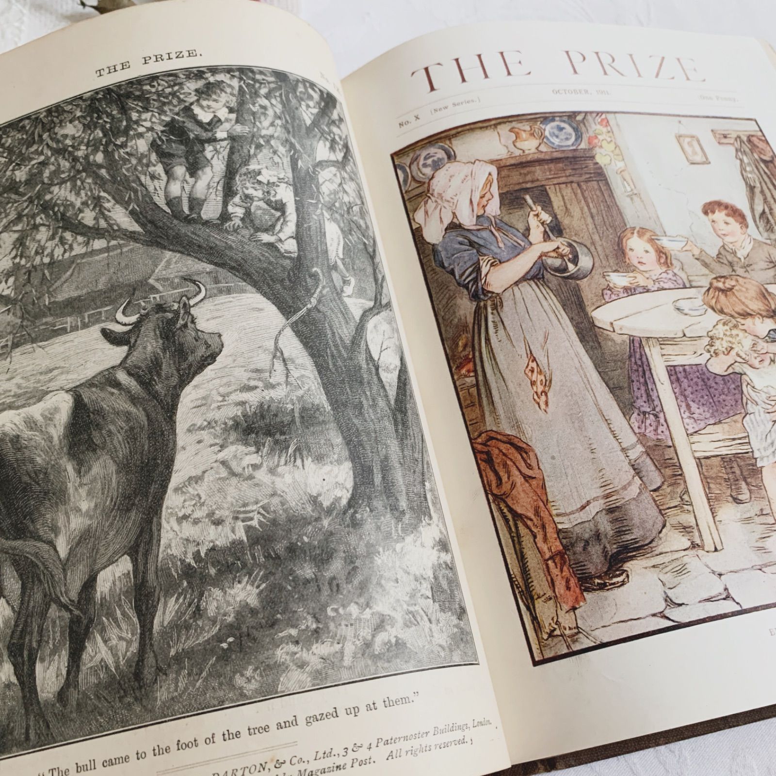 1911-1912年 英国アンティーク児童書-カラー&モノクロ挿絵を眺める