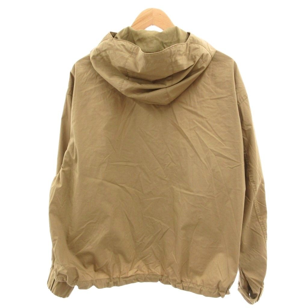 ユニクロ UNIQLO ユーティリティフーデッドジャケット L 茶 ブラウン