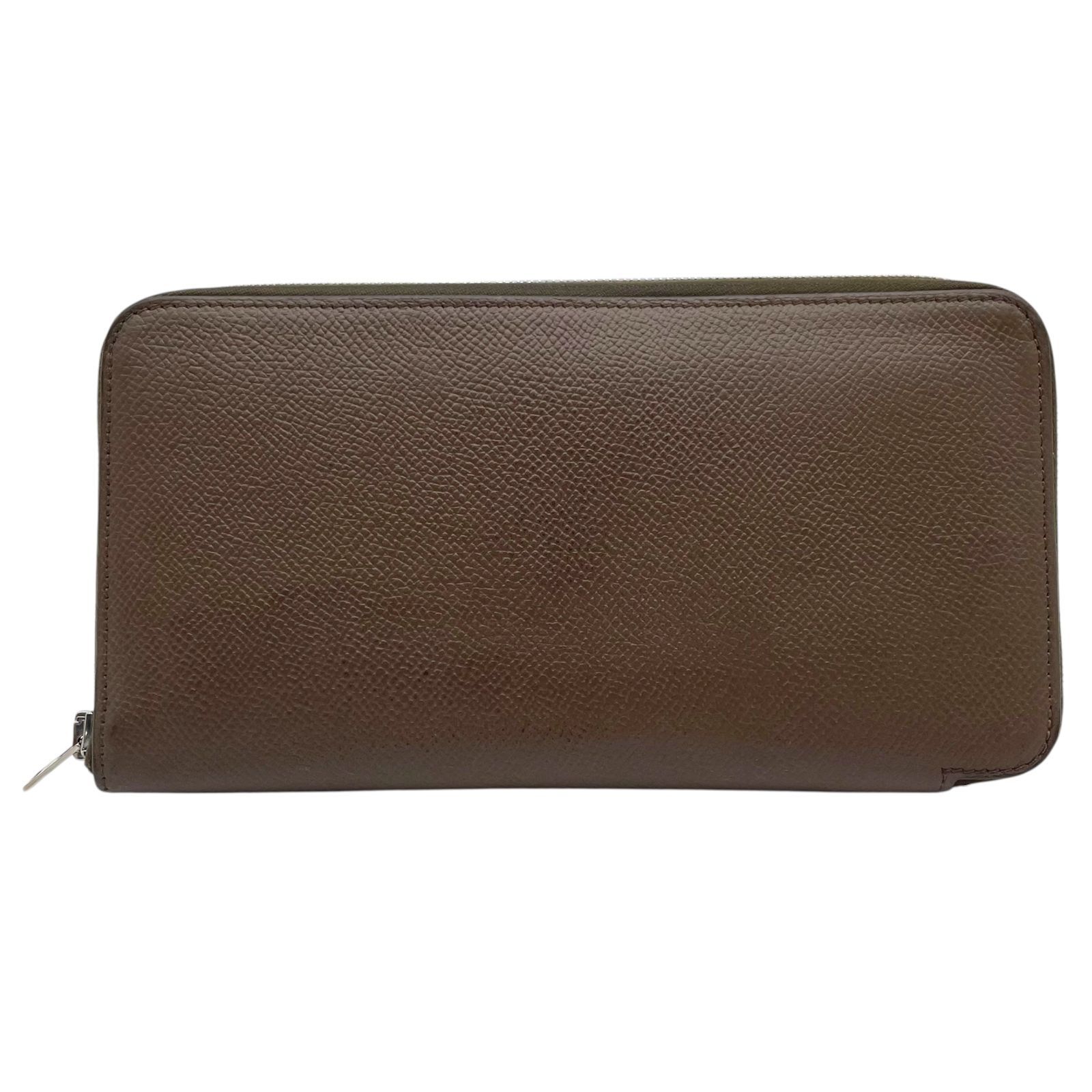HERMES エルメス アザップロング シルクイン □N刻印 長財布 ラウンド 