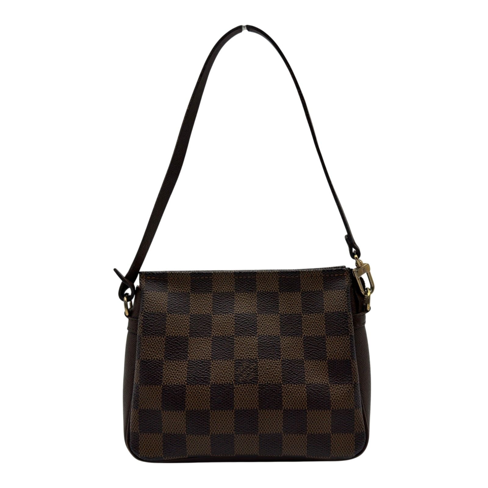 ルイ・ヴィトン LOUIS VUITTON トゥルース・メイクアップ N51982 ブラウン ダミエ/レザー レディース ハンドバッグ