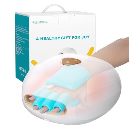★新品★ALLJOY ハンドケア リラクゼーション器 エアバッグ 両手対応 ハンドモミ 手袋と併用 手の休憩 保湿 手のひら 指 加圧 ヒーター コードレス ハンドウォーマー オートオフタイマー 収納ポーチ付 敬老の日 プレゼント 誕生日 父 5dec34eb