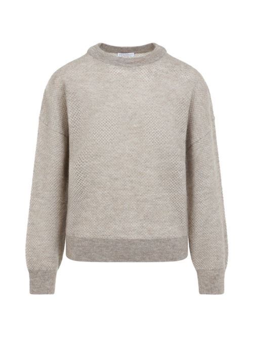 BRUNELLO CUCINELLI ウールブレンドクレンウェックセーター 送料無料