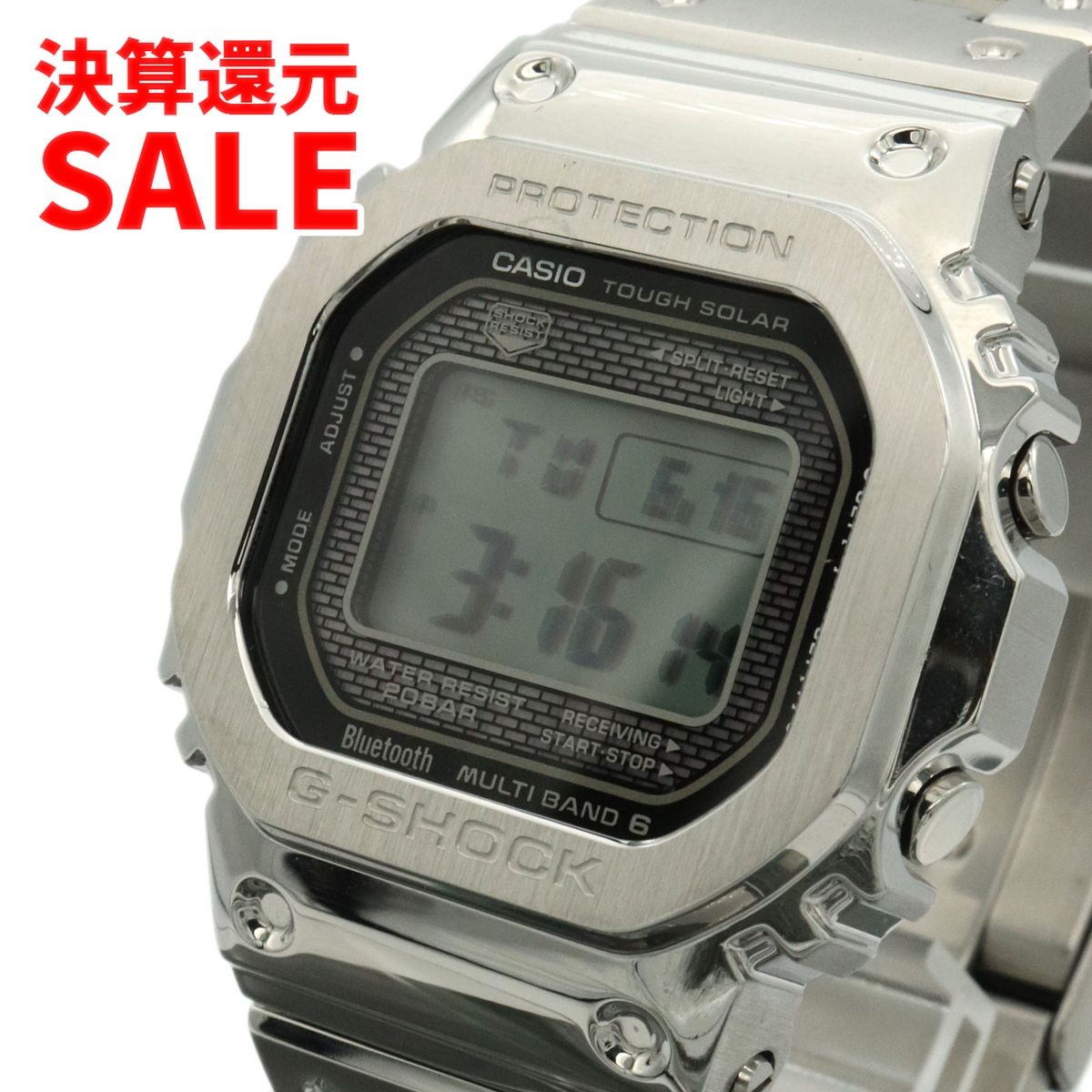 美品 CASIO カシオ G-SHOCK GショックGMW-B5000D-1JF フルメタル 