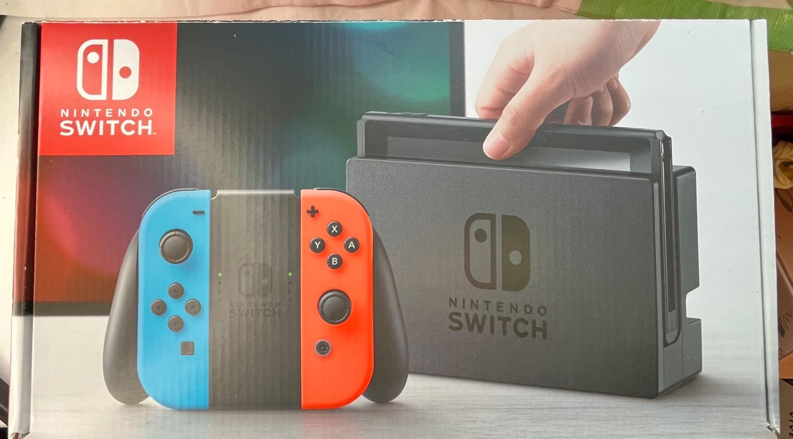 ▽Nintendo ニンテンドウ Switch /ネオンブルー/ネオンレッド 初期型