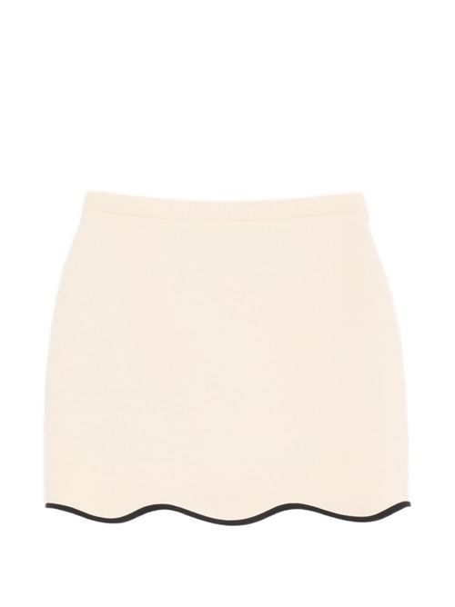 VALENTINO ウール＆シルクブレンドスカート 送料無料