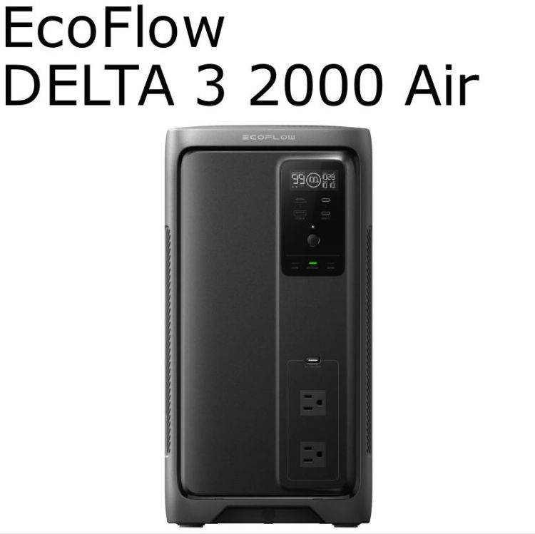 【6カ月間のメーカー保証付き！】 EcoFlow DELTA 3 2000 Air 42,120円