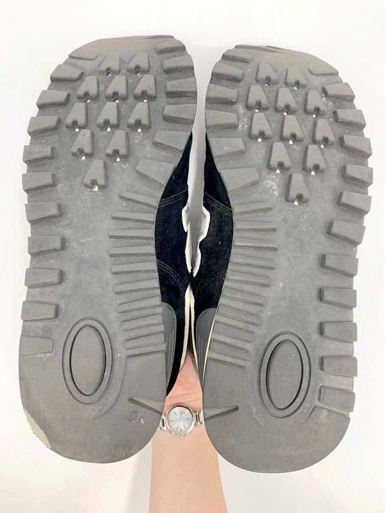 New Balance ニューバランス U574LGG1 Nロゴ ローカット スニーカー size27cm/黒 ■■◎メンズ