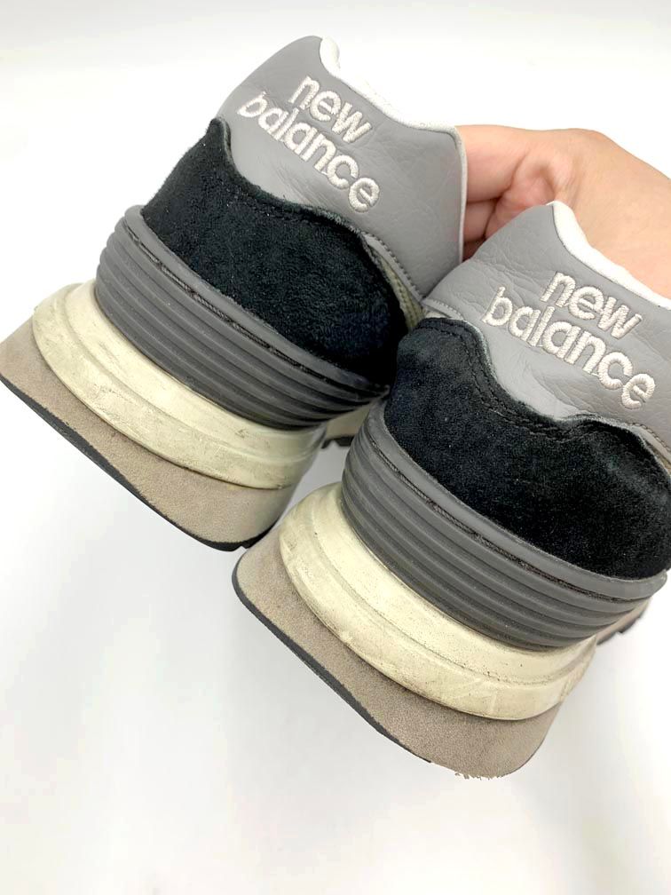 New Balance ニューバランス U574LGG1 Nロゴ ローカット スニーカー size27cm/黒 ■■◎メンズ