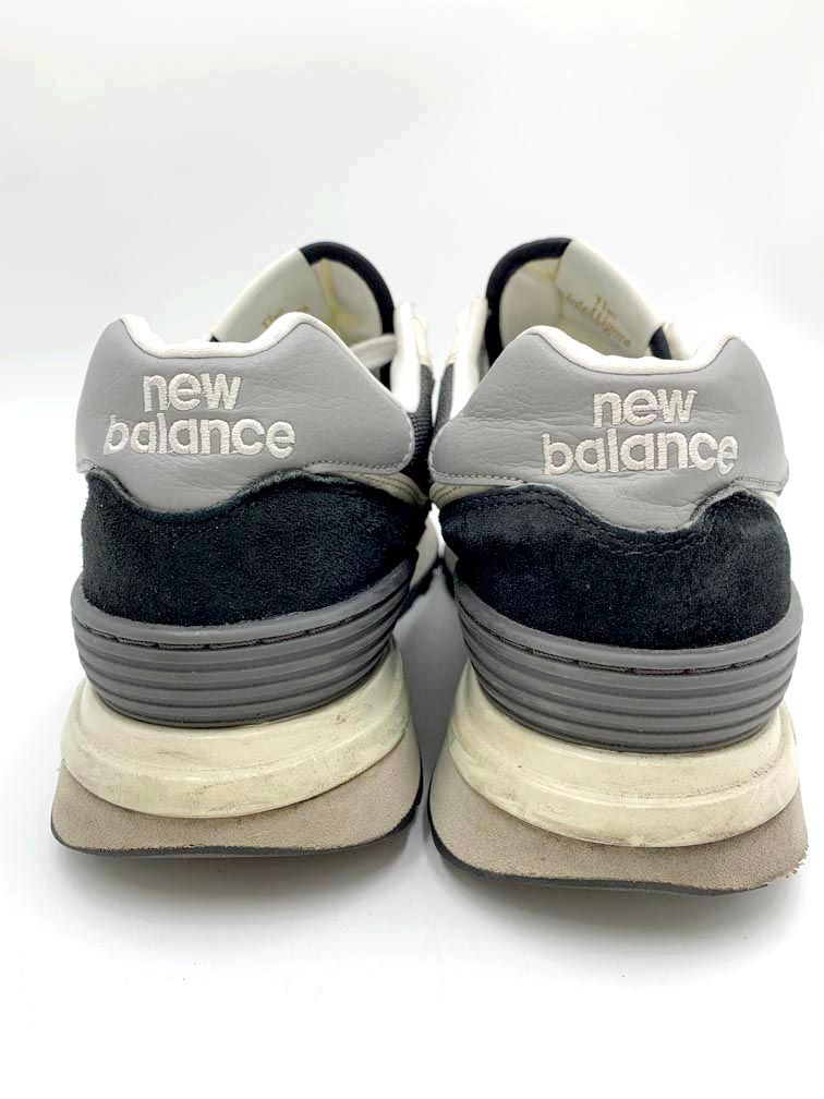 New Balance ニューバランス U574LGG1 Nロゴ ローカット スニーカー size27cm/黒 ■■◎メンズ