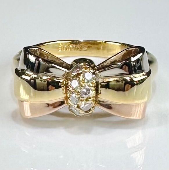 ヴァンクリーフ＆アーペル Van Cleef & Arpels 18KT マルチカラーゴールド ダイヤモンド リング