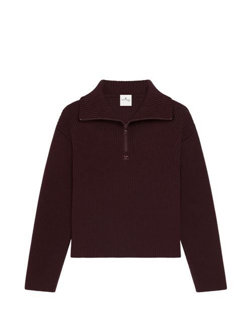 COURRÈGES リブウールセーター 送料無料