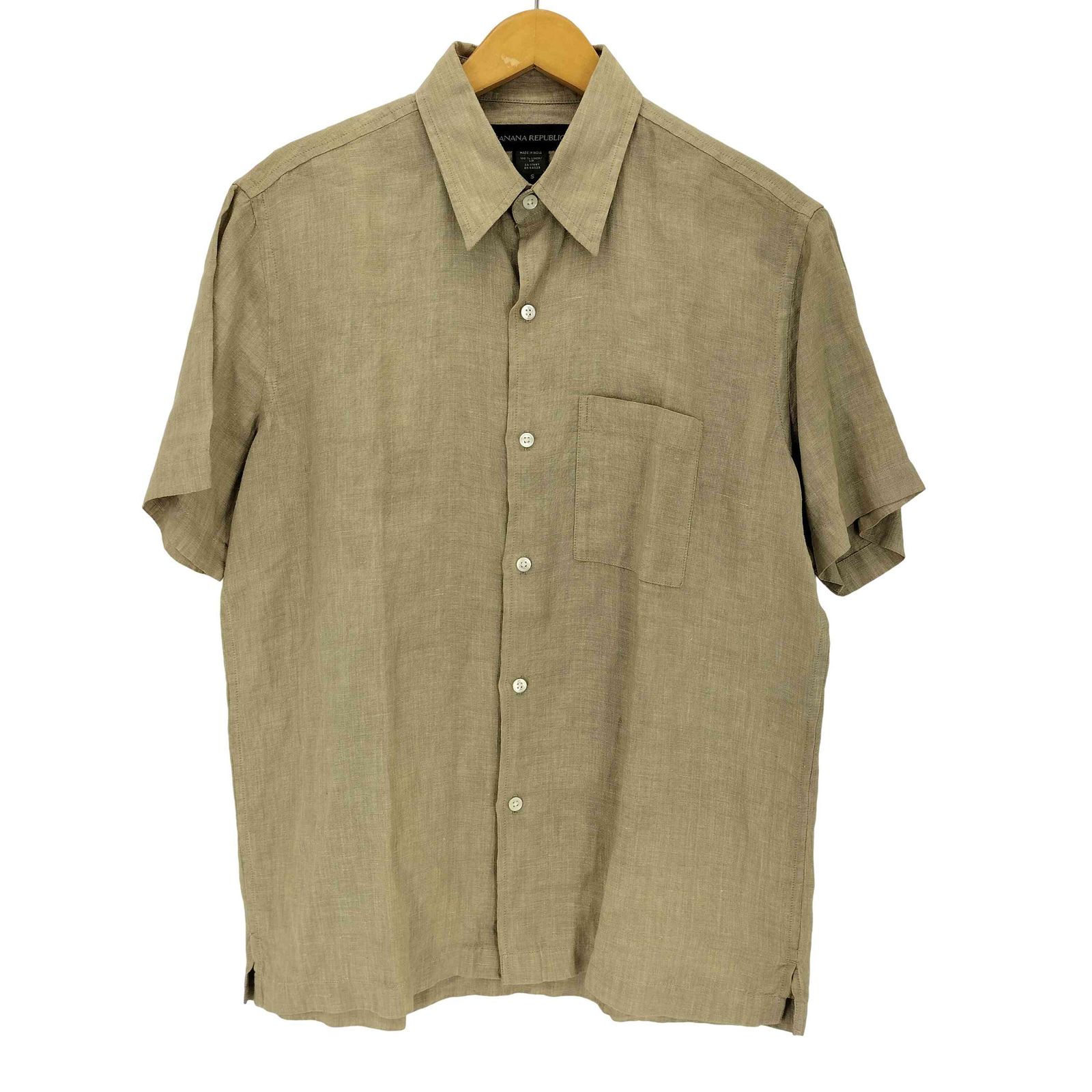 バナナリパブリック BANANA REPUBLIC 00s リネン S/S BDシャツ メンズ