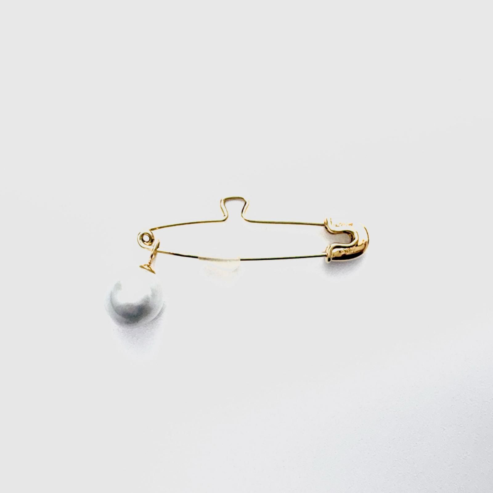 JEWELRY ジュエリー ジュエリー K18ゴールド/ダイヤモンド0.11ct/パール/3.2g ブローチ_x000D_
 K18ゴールド K18/パール ゴールド レディース【中古】471 JEWELRY ジュエリー ジュエリー K18ゴールド/ダイヤモンド0.11ct