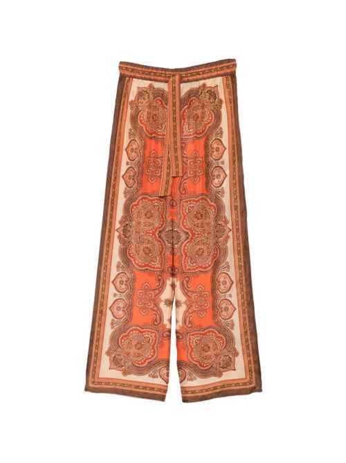 ZIMMERMANN MAHON プリント シルク パンツ 送料無料