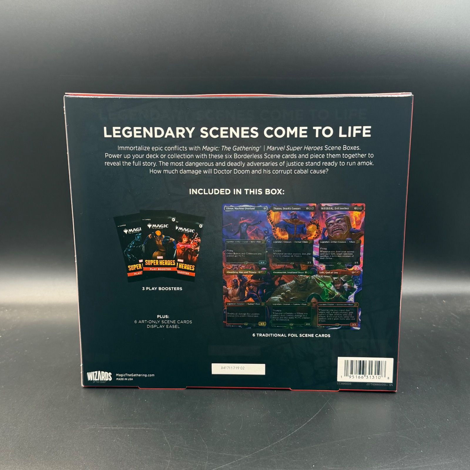 未開封】MTG MARVEL SUPER HEROES SCENE BOX VILLAINS UNLEASHED 1BOX