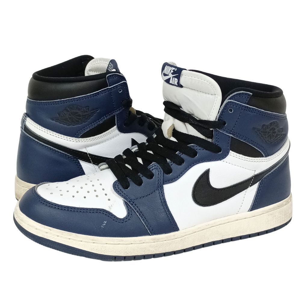 NIKE ナイキ DZ5485-401 AIR JORDAN 1 HIGH OG エアジョーダン スニーカー ミッドナイトネイビー サイズUS9.5=27.5cm 正規品 / 55395
