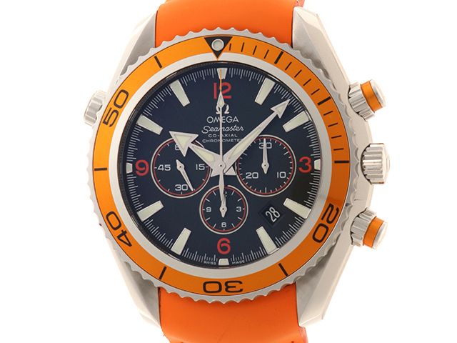 OMEGA オメガ シーマスター プラネットオーシャン 2918.50.38 腕時計 ステンレス/ラバー 自動巻き ブラック文字盤 メンズ【中古】473