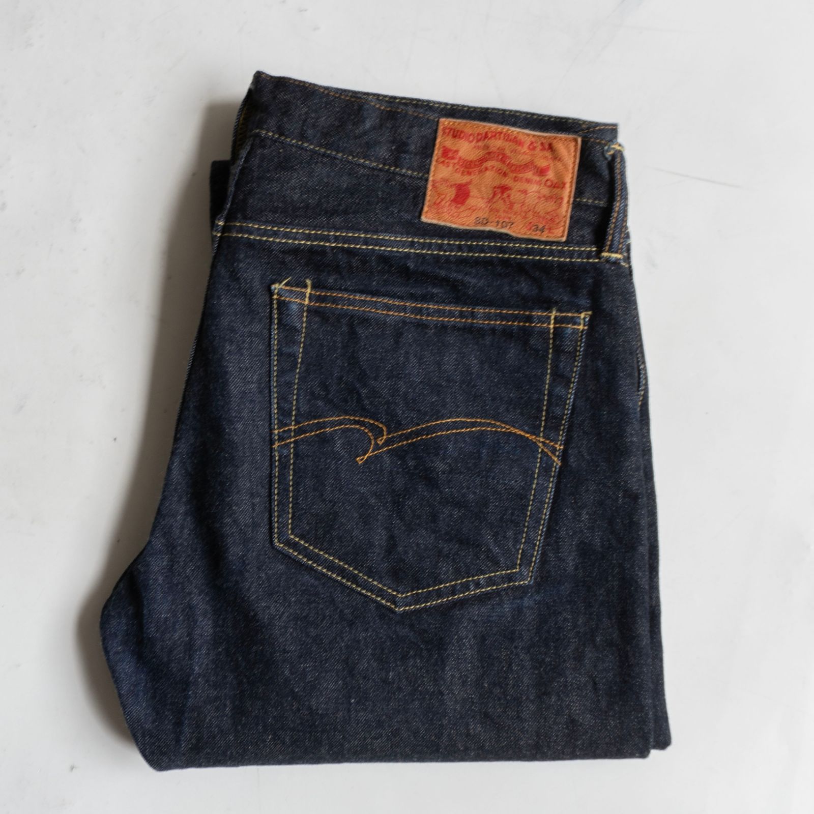 美品】STUDIO D'ARTISAN【15ozスーパータイト(SD-107)】34 デニム