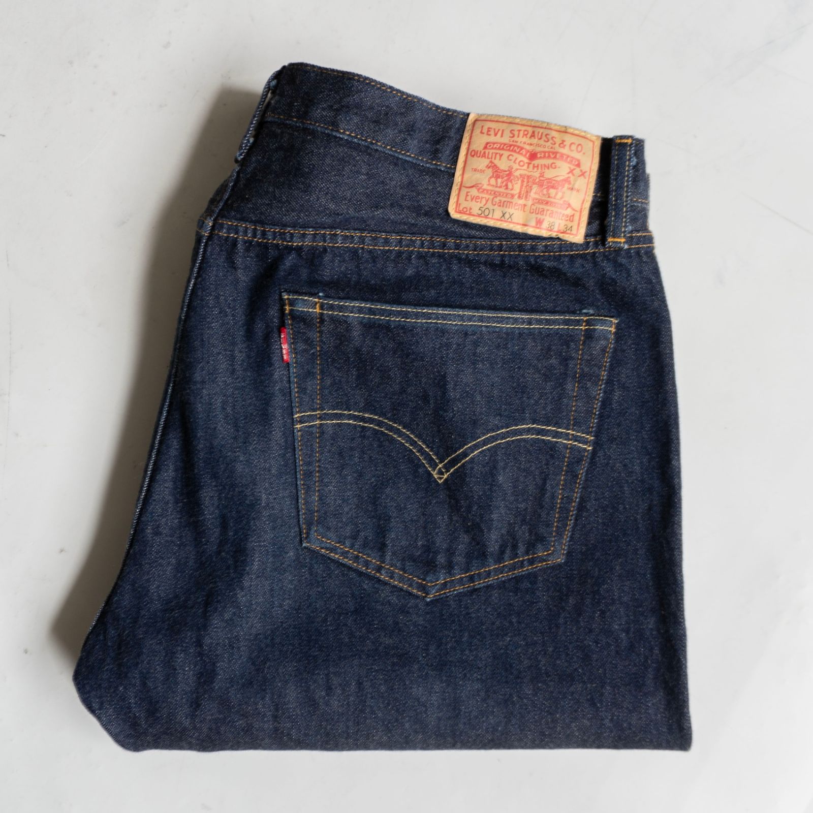 【美品/濃紺】 LEVI'S VINTAGE CLOTHING【 55501 / 501XX ビッグE デニムパンツ 】38×34 リーバイス 50155-0079 wxl 26060792