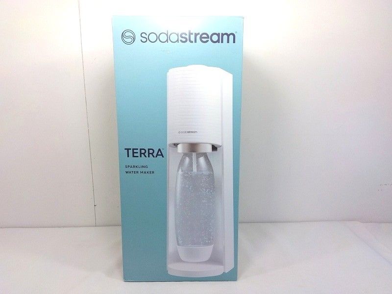 26g-684k【中古】【未使用品】sodastream ソーダストリーム　TERRA テラ　スターターキット　ホワイト 9,000円