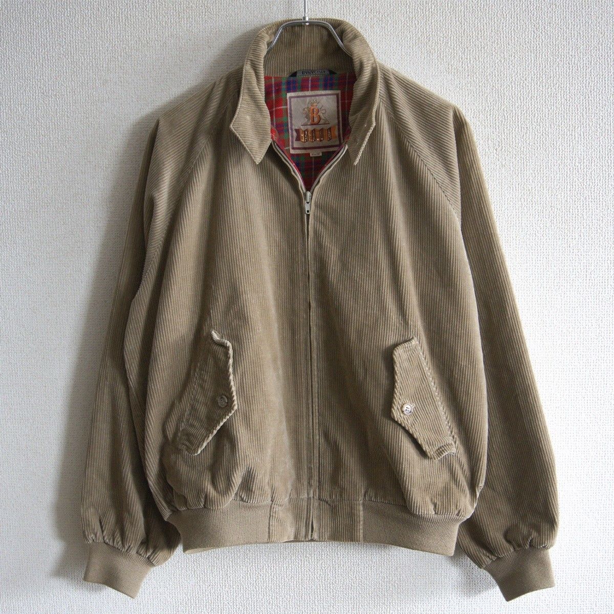 【美品】 BARACUTA 【G9 コーデュロイ スウィングトップ ハリントンジャケット】 38 ベージュ バラクータ s2606083 美品】 BARACUTA 【G9 コーデュロイ スウィングトップ ハリントン