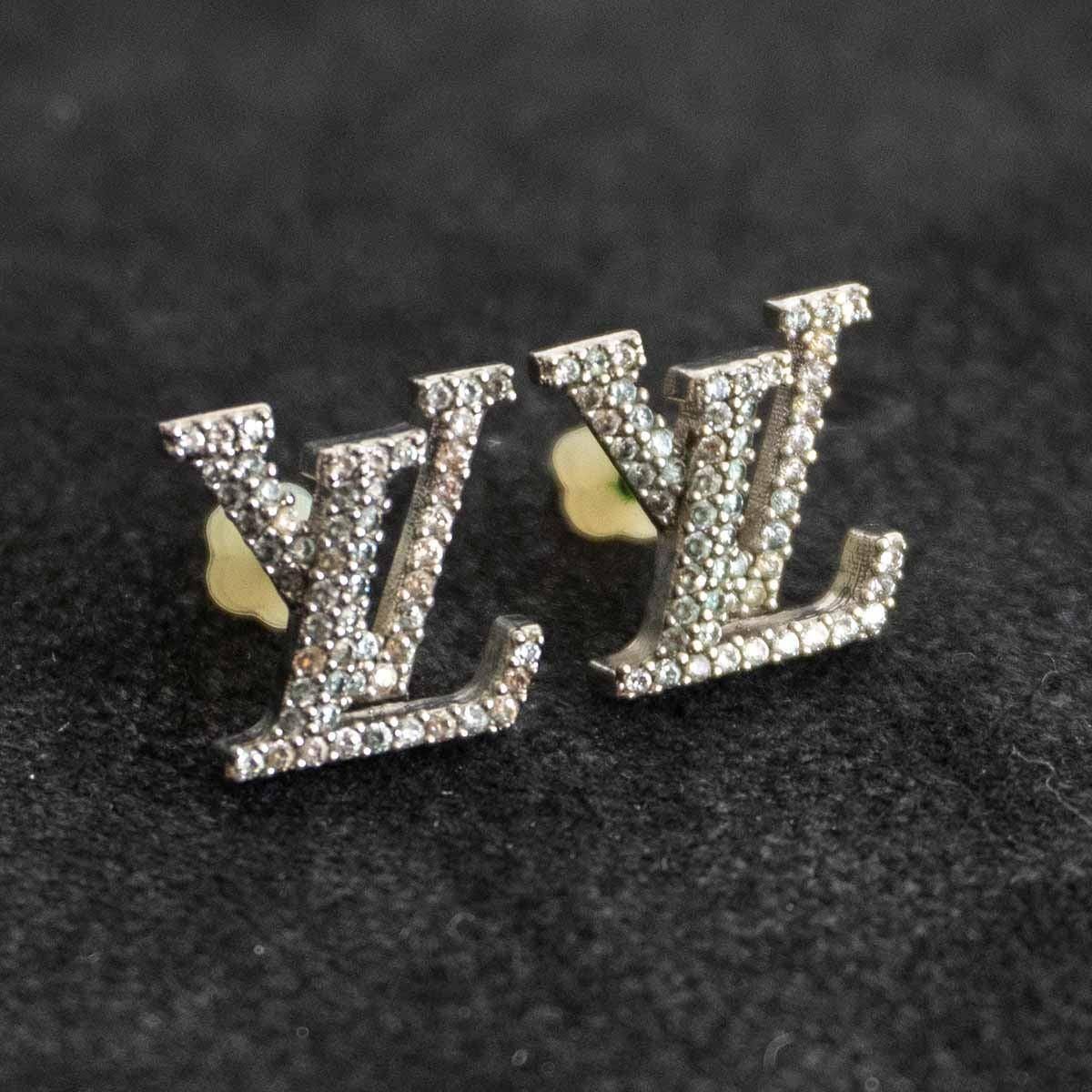 美品】LOUIS VUITTON【アイコニックストラスピアス/M00608】 ルイ