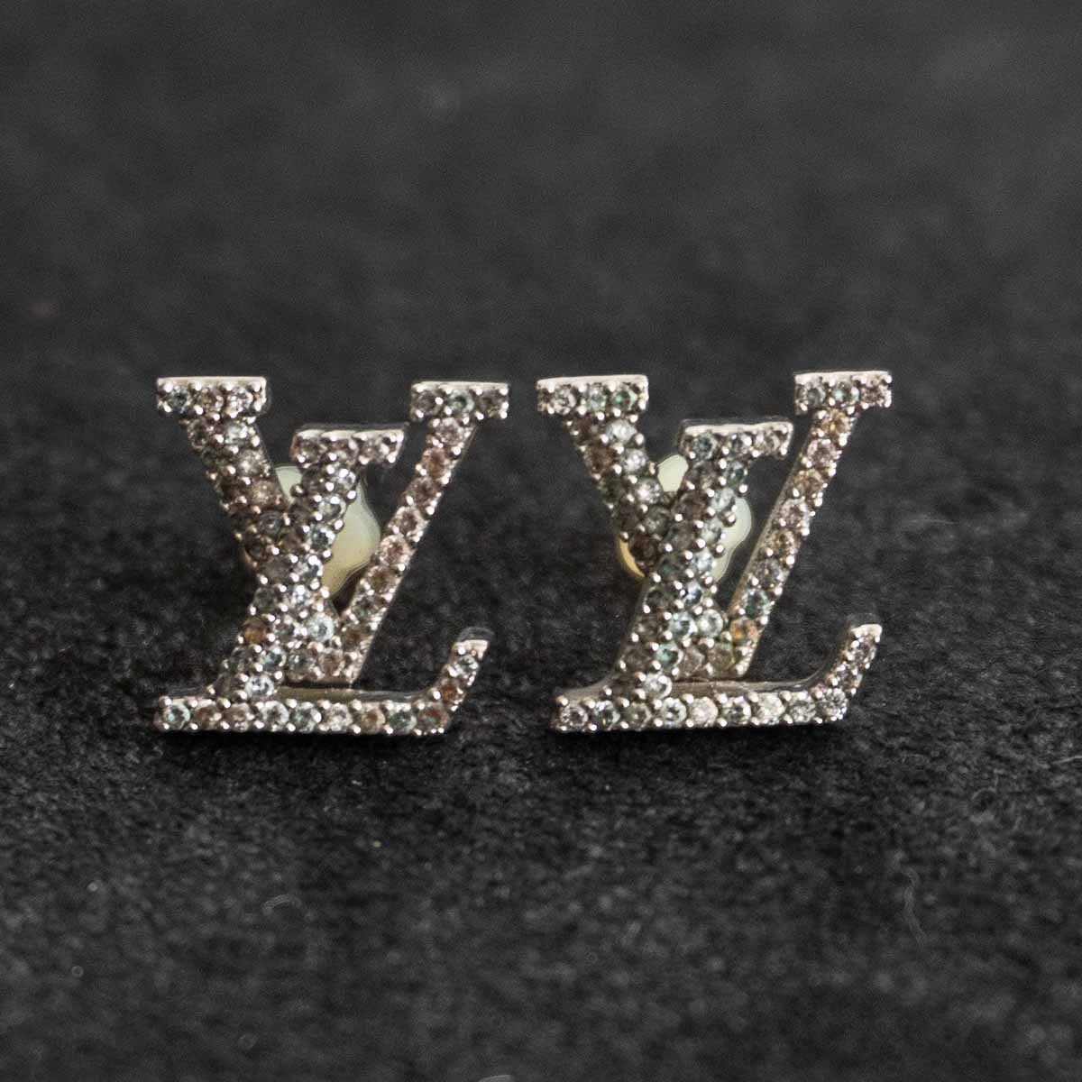 美品】LOUIS VUITTON【アイコニックストラスピアス/M00608】 ルイ