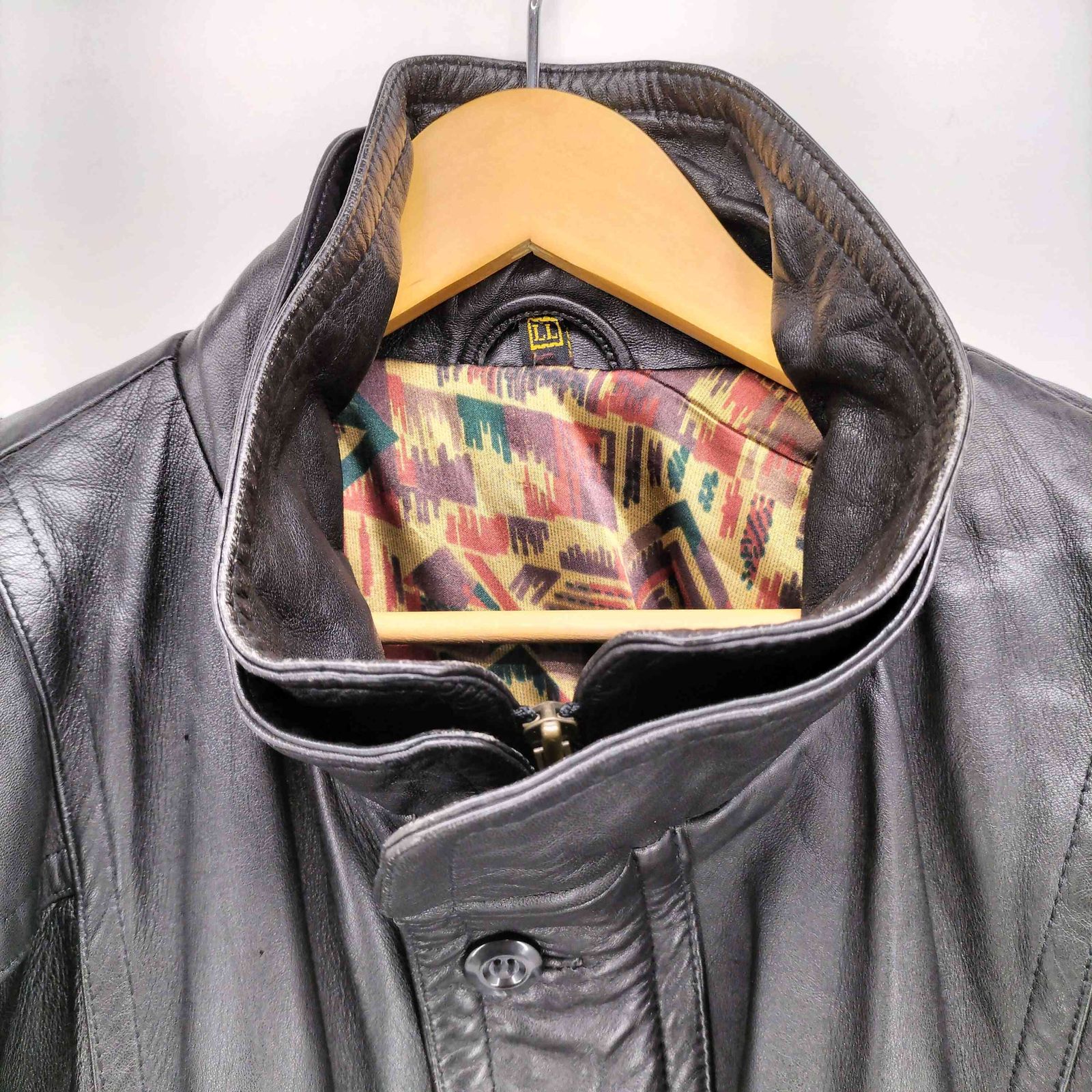 ユーズドフルギ USED古着 Modini レザーカーコート メンズ LL