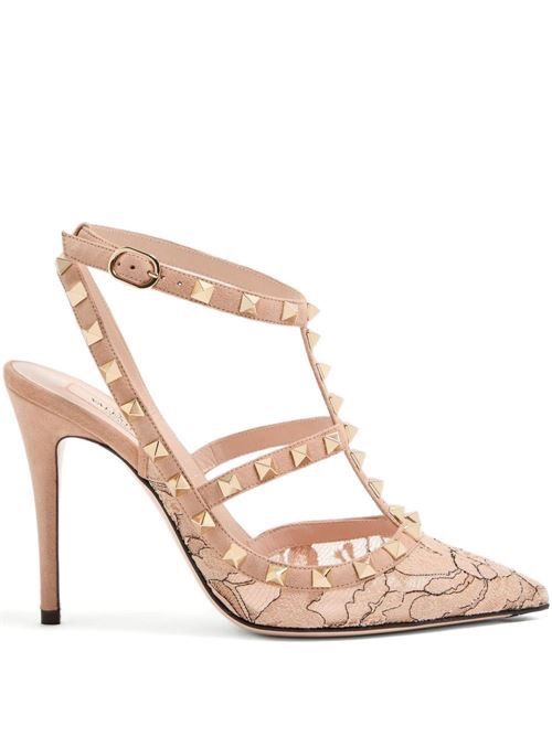 VALENTINO GARAVANI ロックスタッド レース パンプス 送料無料
