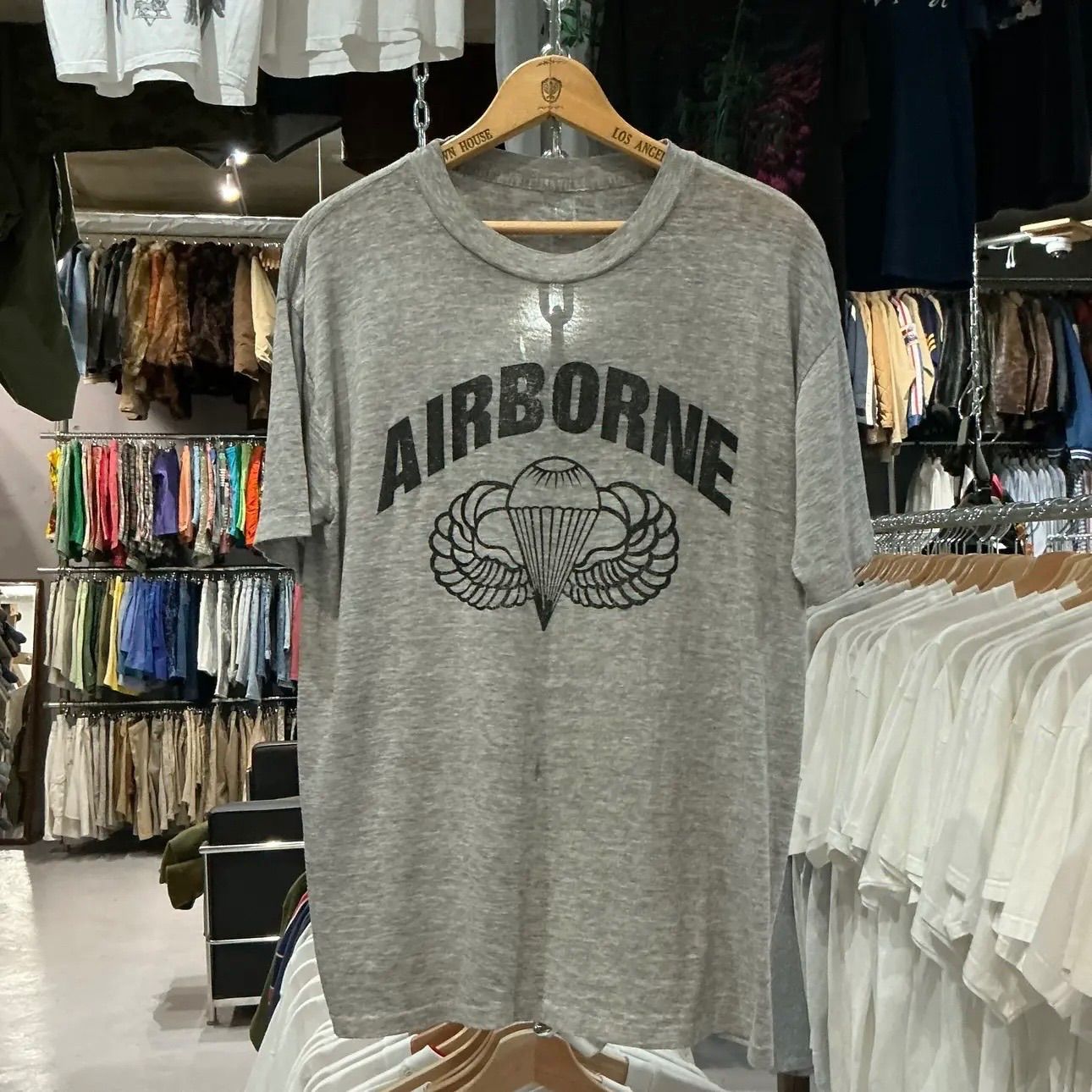 80s Airborne Tee エアボーン ミリタリー Tシャツ