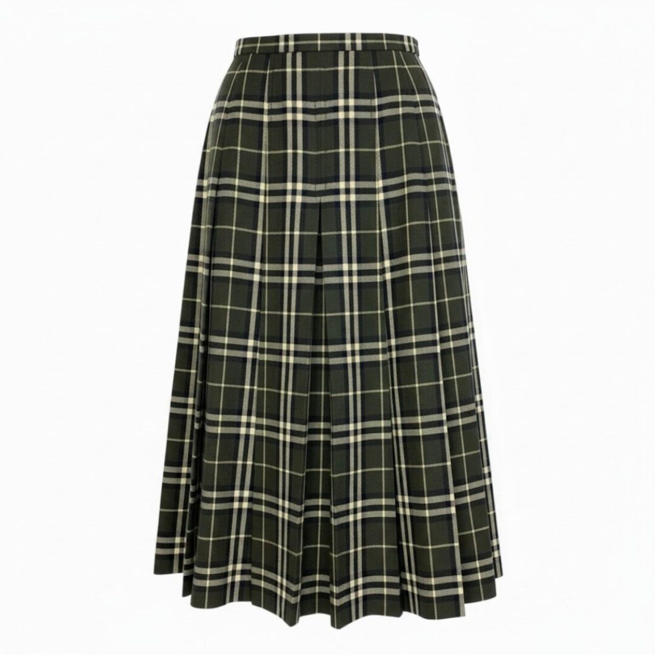 BURBERRY LONDON バーバリーロンドン タックプリーツスカート ロング