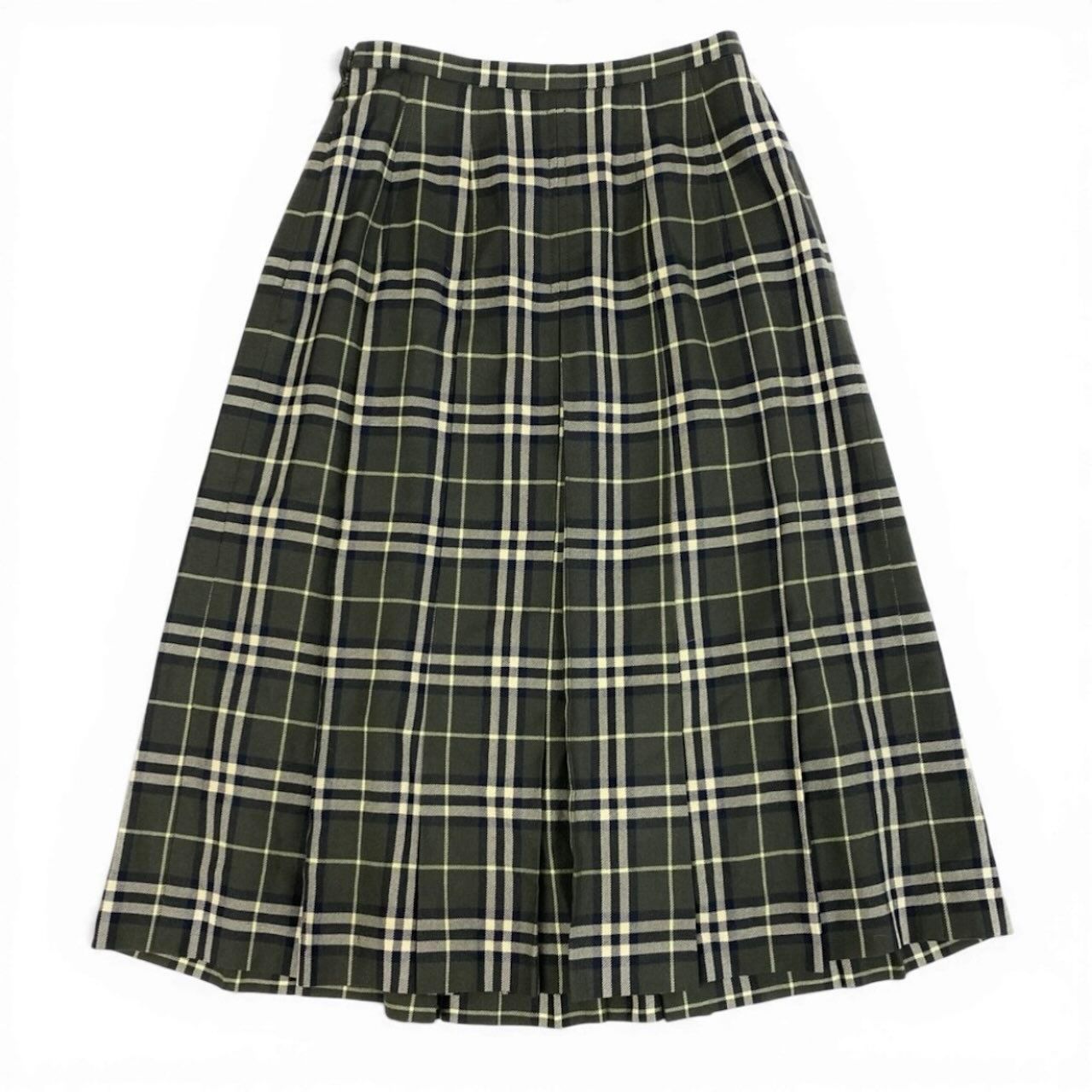 BURBERRY LONDON バーバリーロンドン タックプリーツスカート ロング