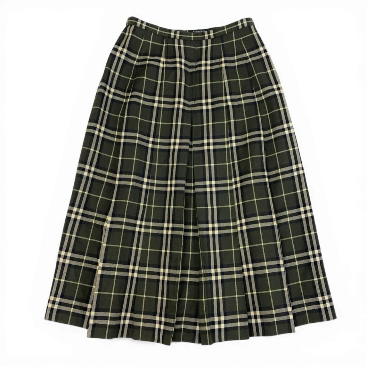 BURBERRY LONDON バーバリーロンドン タックプリーツスカート ロング