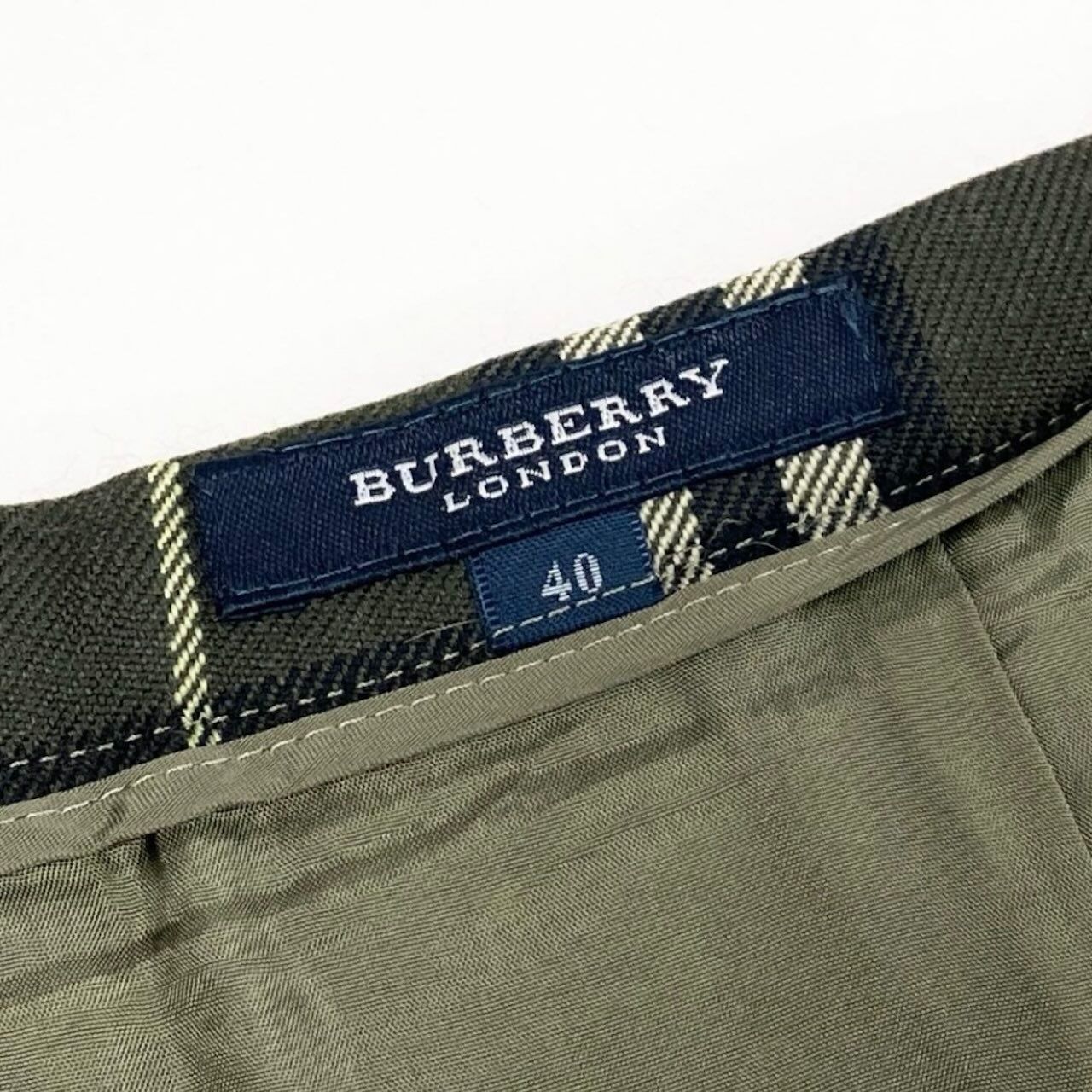 BURBERRY LONDON バーバリーロンドン タックプリーツスカート ロング