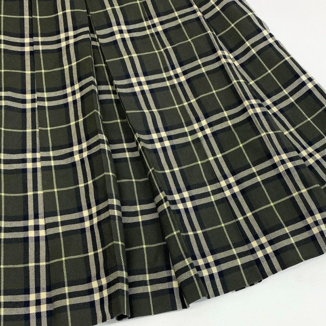 BURBERRY LONDON バーバリーロンドン タックプリーツスカート ロング