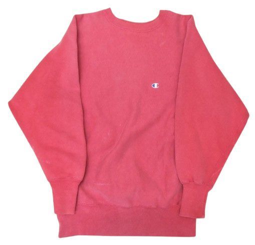 90s チャンピオン リバースウィーブ 長袖 スウェット サイズL ピンク USA製 Champion 中古品 ▲★(134)