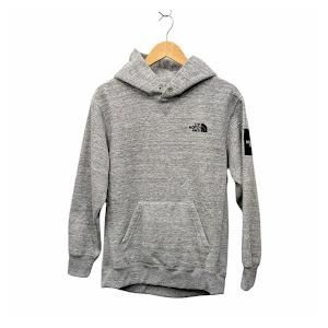 THE NORTH FACE ノース・フェイス NT62039 Square Logo Hoodie スクエアロゴ フーディ パーカー グレー系 ポリエステル サイズM 66255