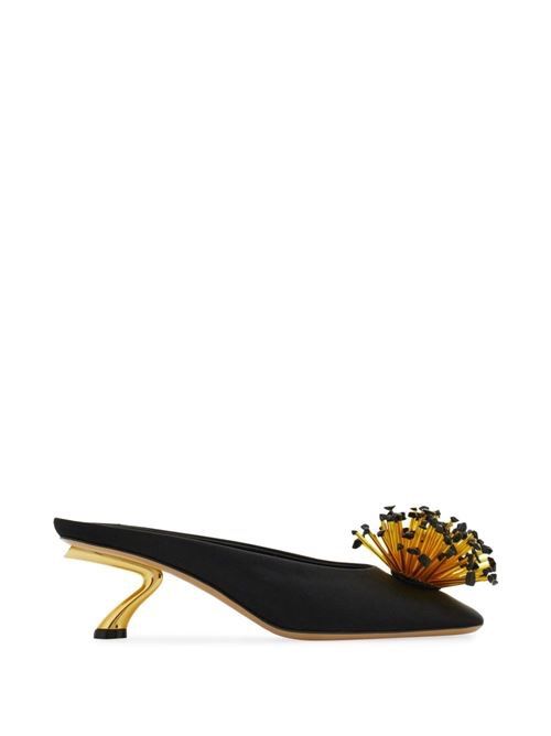 FERRAGAMO サテン ミュール 送料無料