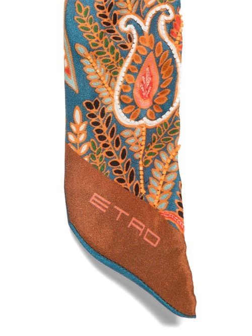 ETRO PAISLEY PRINT SILK FOULARD 送料無料
