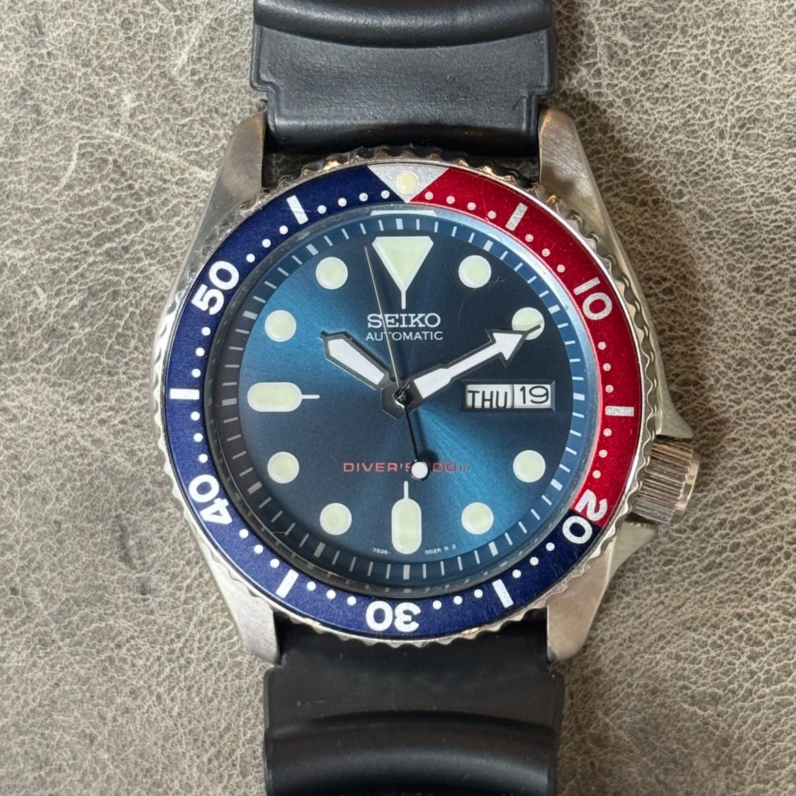セイコー SKX009 ネイビーボーイ 7s26-0020 美品】SEIKO セイコー 7S26-0020 SKX009 ネイビーボーイ ペプシ 自動巻