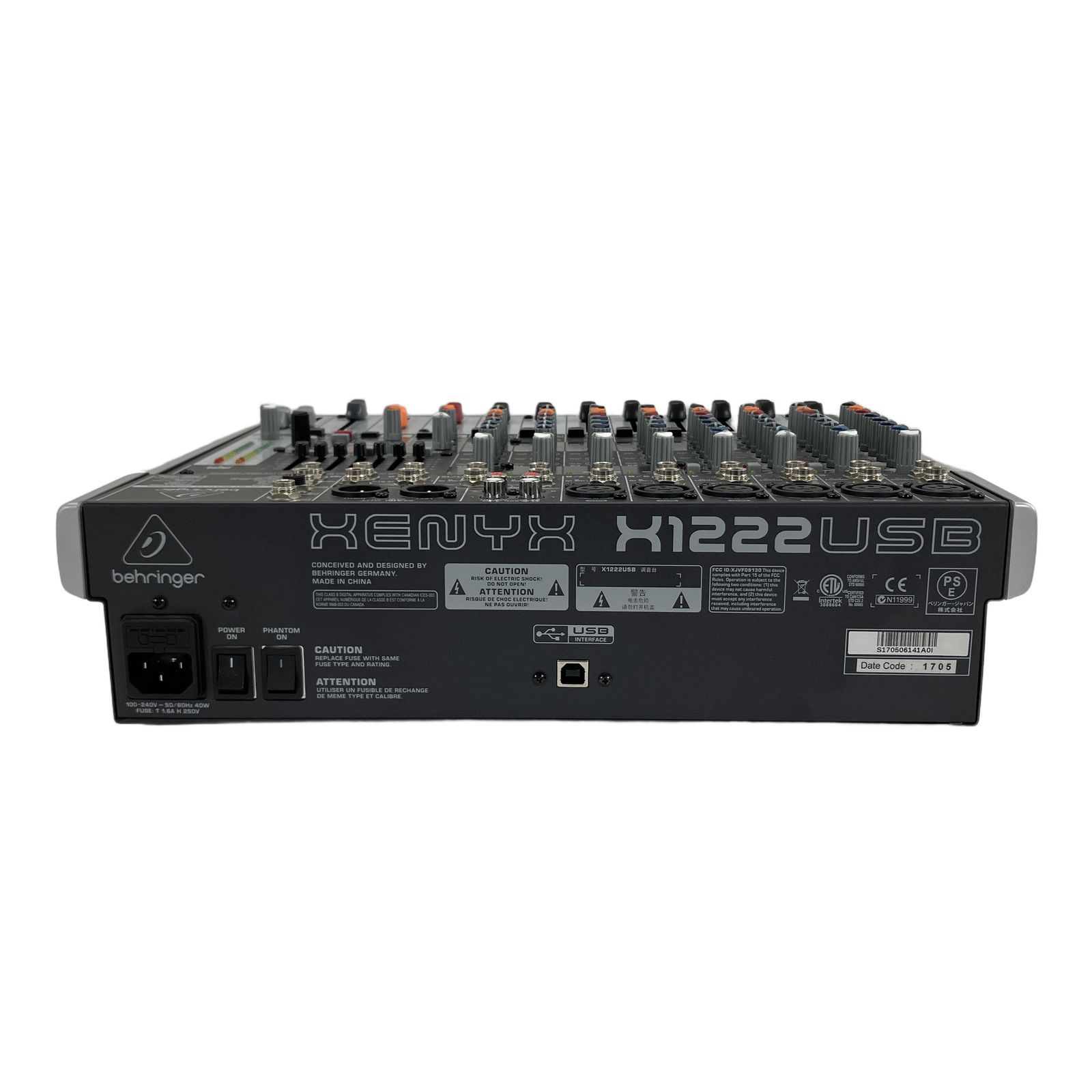 Behringer XENYX X1222USB マルチエフェクター ミキサー 音響機材
