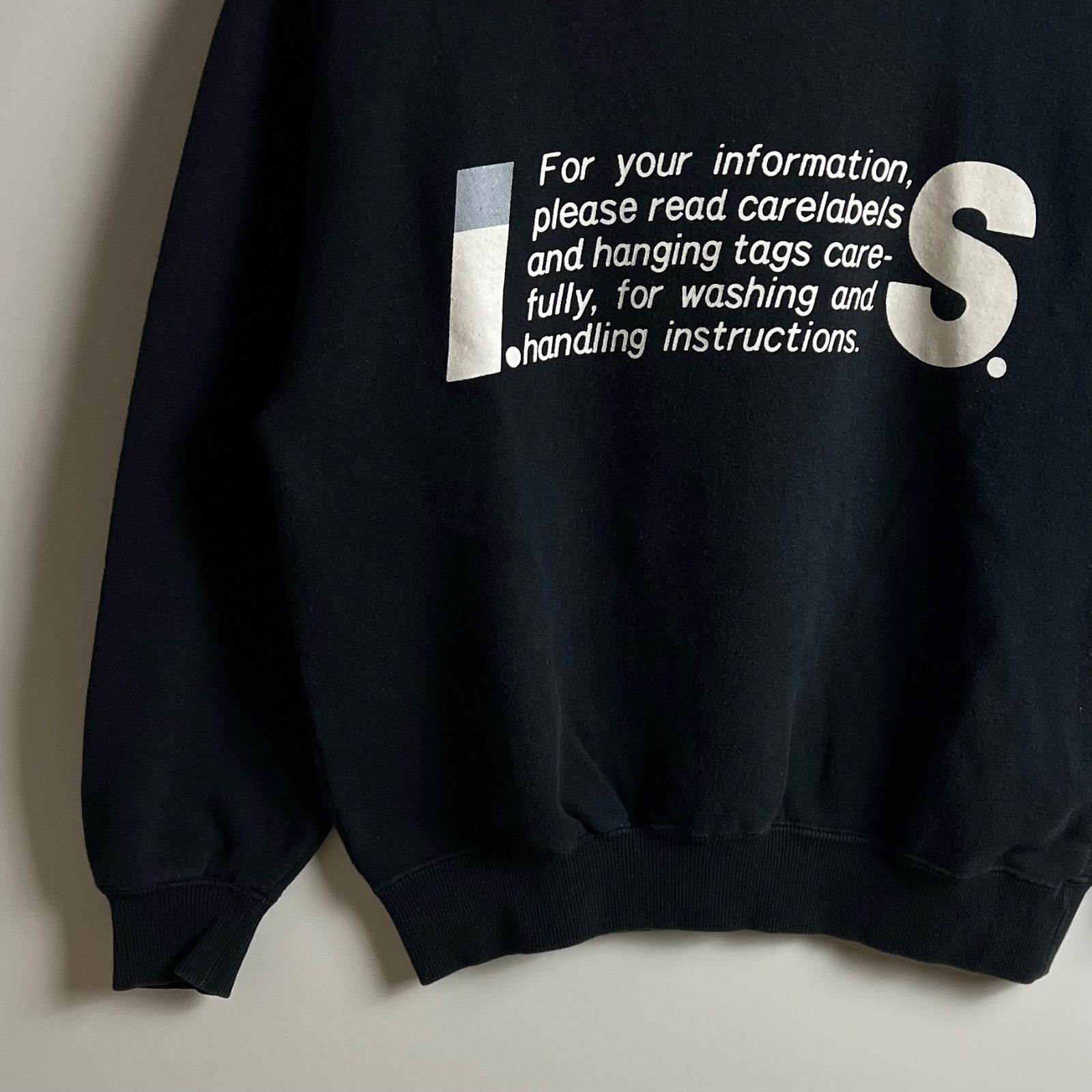 I.S. ISSEY MIYAKE 80s archive FRONT LOGO sweatshirts 9 アイエス