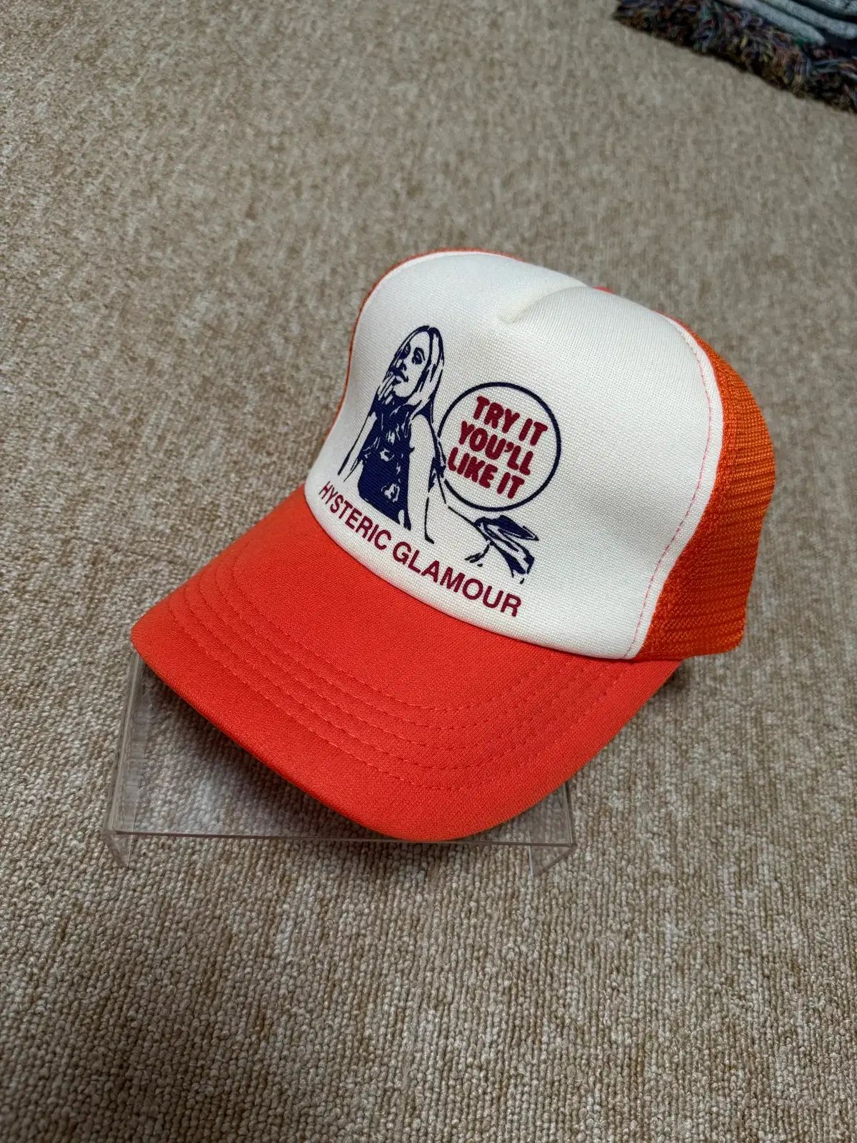 HYSTERIC GLAMOUR ヒステリックグラマー キャップ 出品 オレンジ 未中古