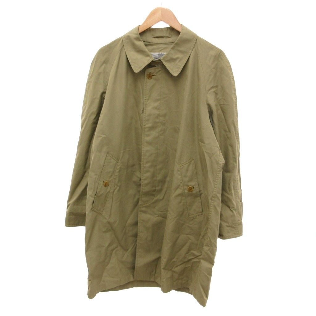 アクアスキュータム AQUASCUTUM ステンカラーコート ロング 比翼 ベージュ /JS ■GY50
