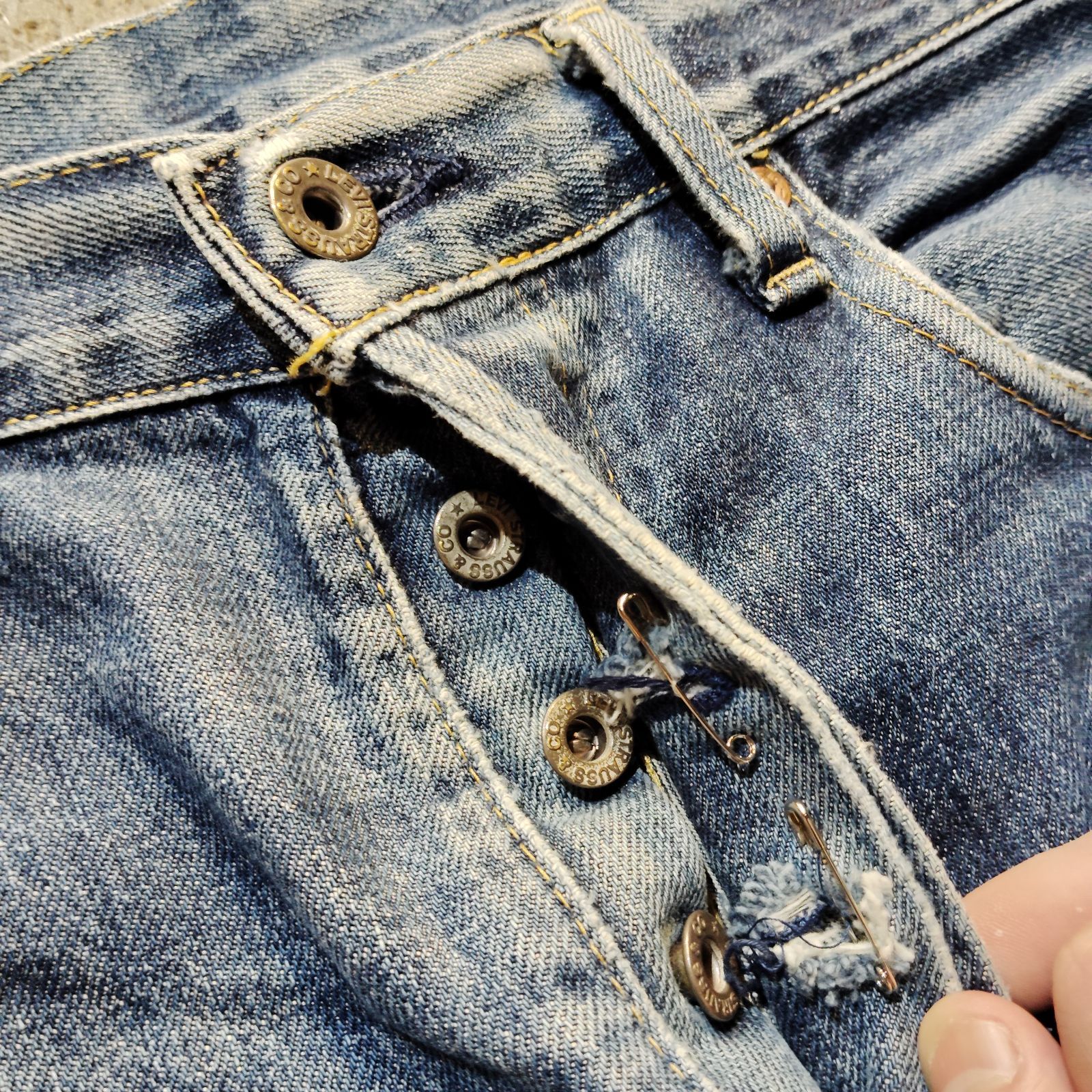 LEVI'S 702XX デニムパンツ 日本製 J22 赤耳 ビッグイー ライトブルー
