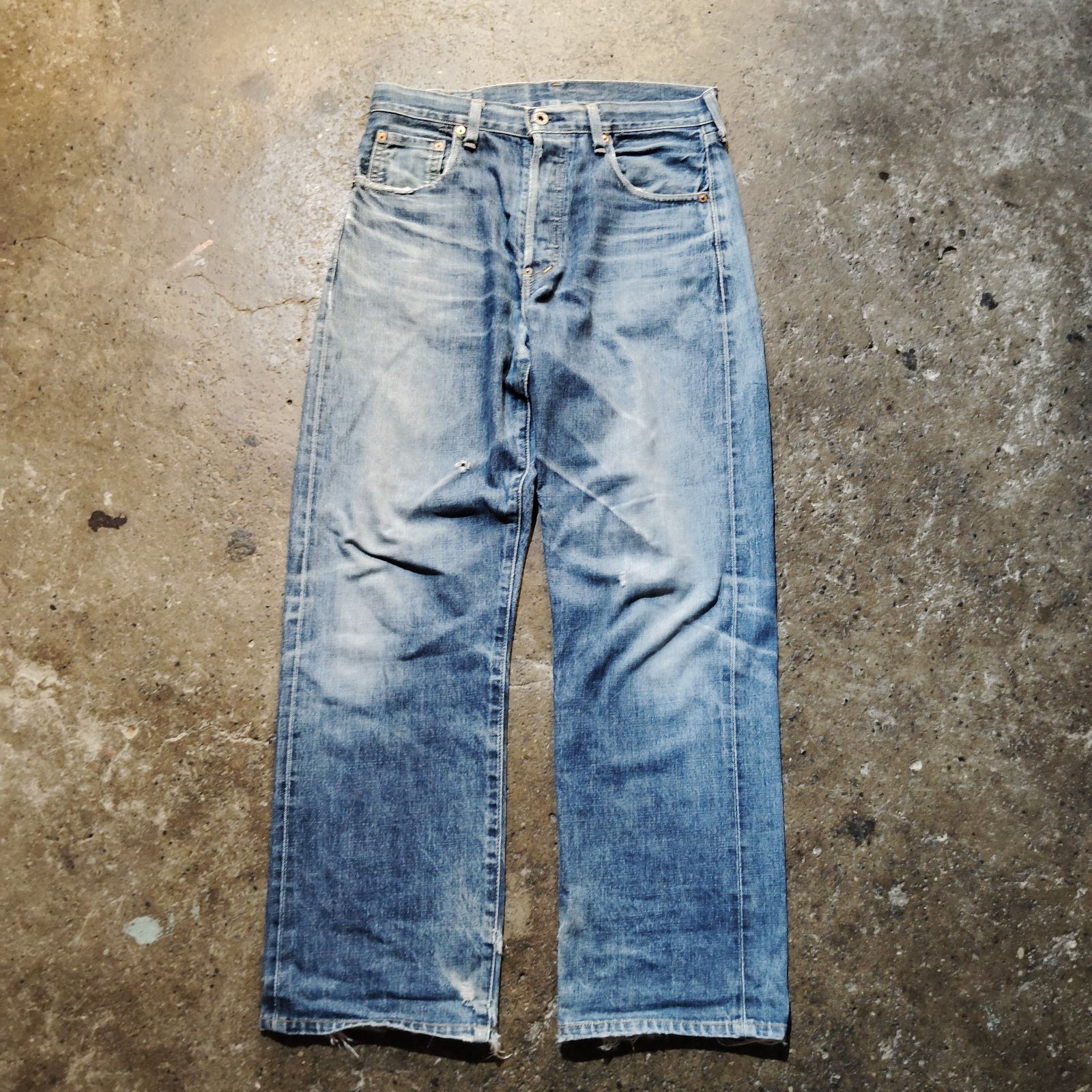 LEVI'S 702XX デニムパンツ 日本製 J22 赤耳 ビッグイー ライトブルー