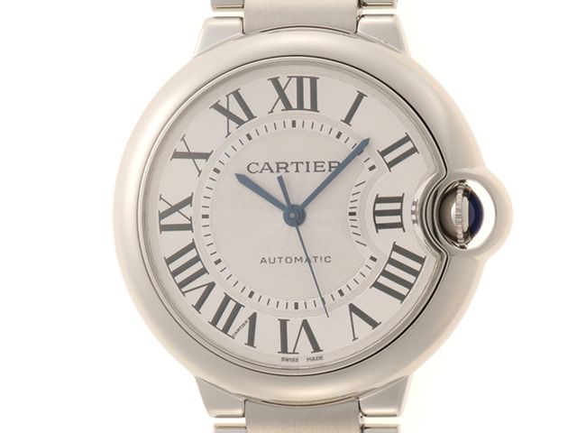 CARTIER カルティエ バロンブルー36 MM W6920046 腕時計 ウォッチ SS ステンレススチール 自動巻き シルバーローマ文字盤 メンズ【中古】460
