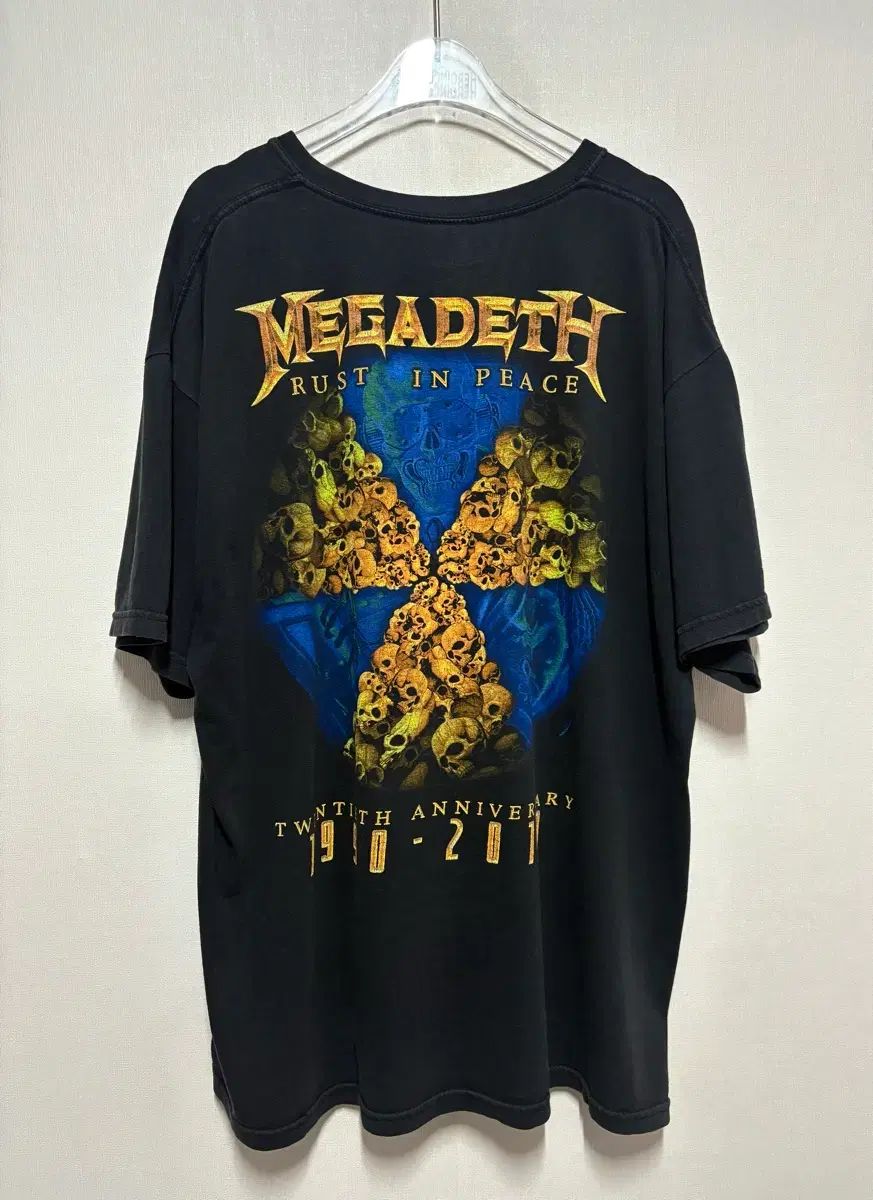 XL 2010 Megadeth Rust in peace 半袖 Tシャツ