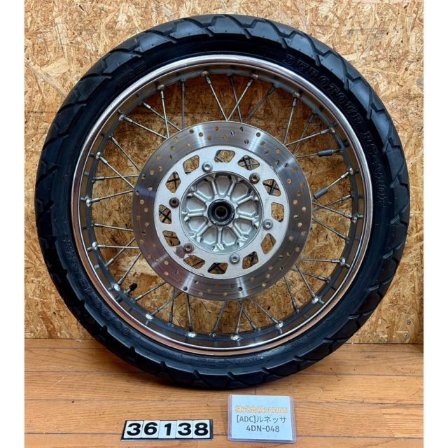 [ADC 36138]@ヤマハ YAMAHA ルネッサ SRV250 4DN-048 フロントホイール タイヤにヒビあり